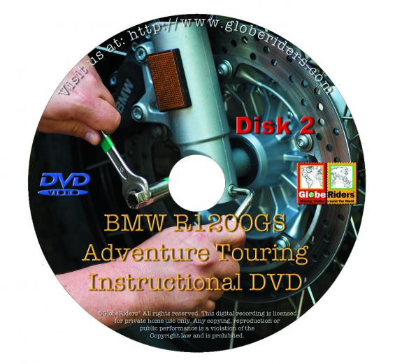 Globeriders bmw r1200gs instructional dvd #2