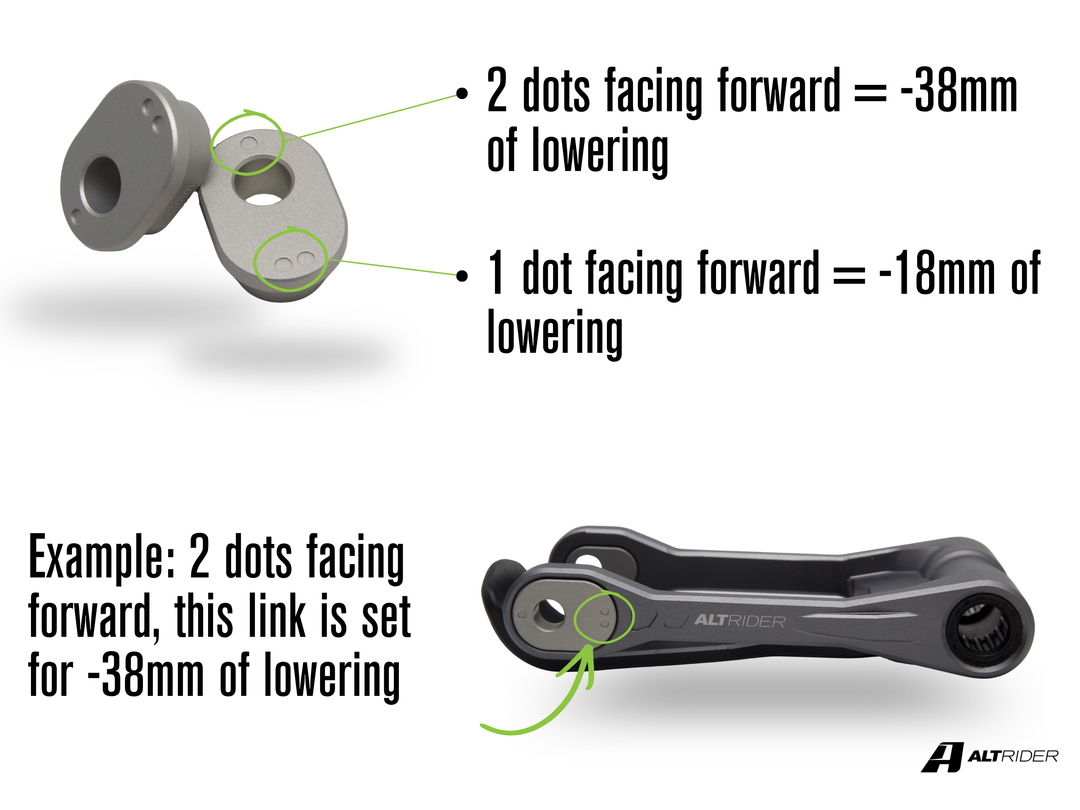 AltRider Suspension Lowering Linkage for Honda CRF300L Models (2021-current)