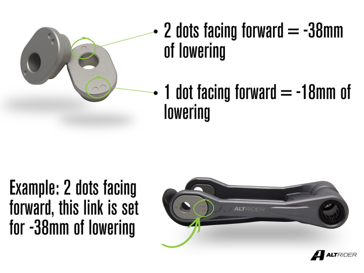 AltRider Suspension Lowering Linkage for Honda CRF300L Models (2021-current)