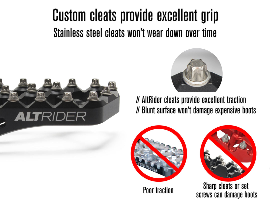 AltRider Adventure Foot Pegs for Yamaha Tenere 700 and KTM / Husqvarna / GasGas Models
