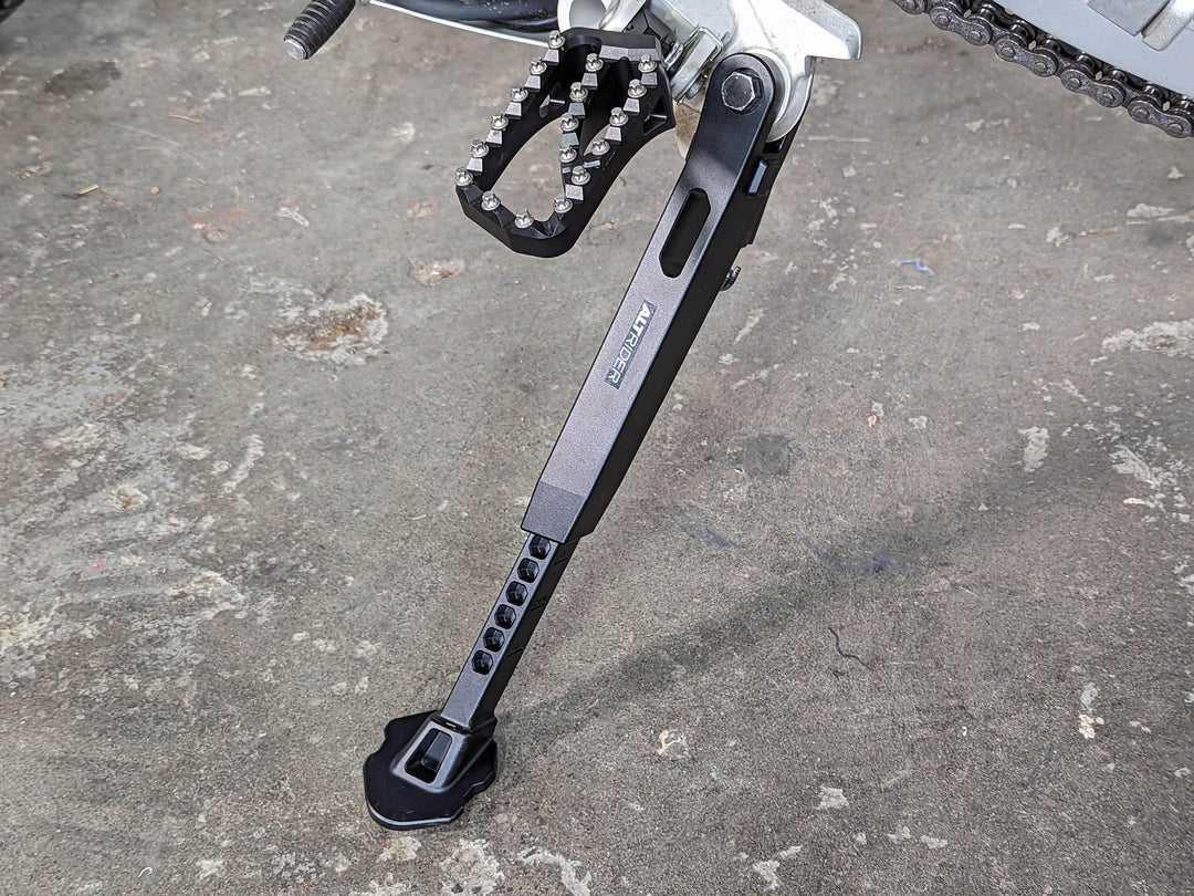 AltRider Adjustable Aluminum Side Stand for the Aprilia Tuareg 660